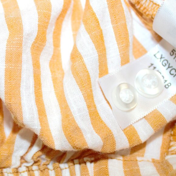 AEROPOSTALE | Orange and White Stripe Comfort Crop Top - Picture 6 of 9